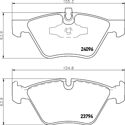 DON Bremseklodser pcp1286 for BMW