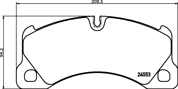 HELLA Bremseklodser 8db355014151 for VW PORSCHE