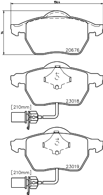 DON Bremseklodser pcp1017 for VW (SVW)
