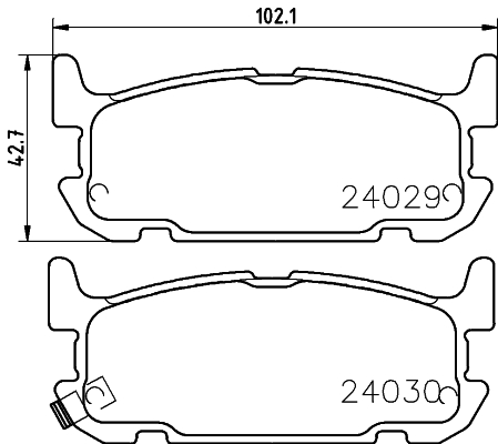DON Bremseklodser pcp1950 for MAZDA
