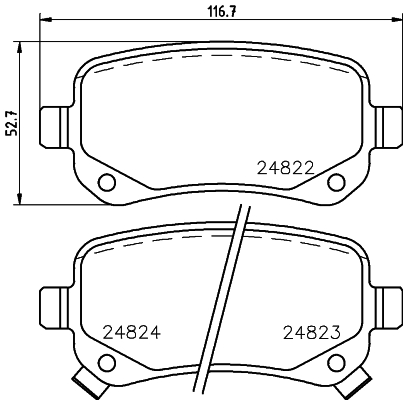 DON Bremseklodser pcp1568 for CHRYSLER DODGE FIAT VW