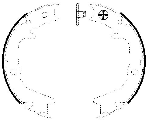 TEXTAR Bremsebakkesæt, parkeringsbremse 91063000 for MITSUBISHI