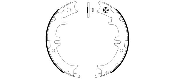TEXTAR Bremsebakkesæt, parkeringsbremse 91060500 for TOYOTA LEXUS