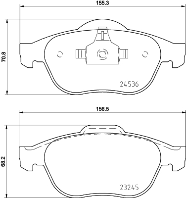 DON Bremseklodser pcp1352 for RENAULT