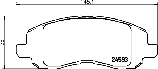 DON Bremseklodser pcp1453 for CHRYSLER DODGE MITSUBISHI JEEP