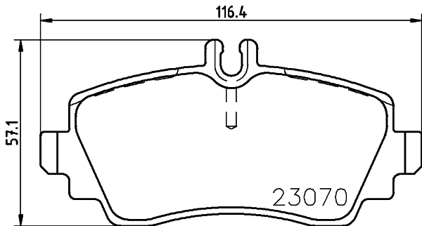 DON Bremseklodser pcp1087 for MERCEDES-BENZ