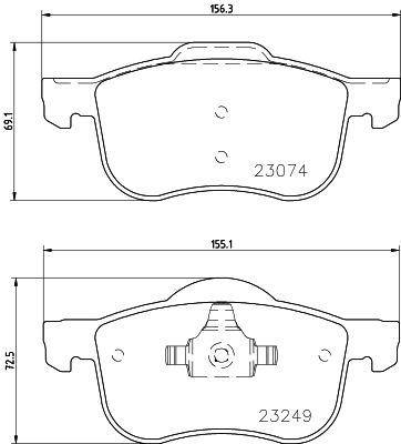 DON Bremseklodser pcp1434 for VOLVO