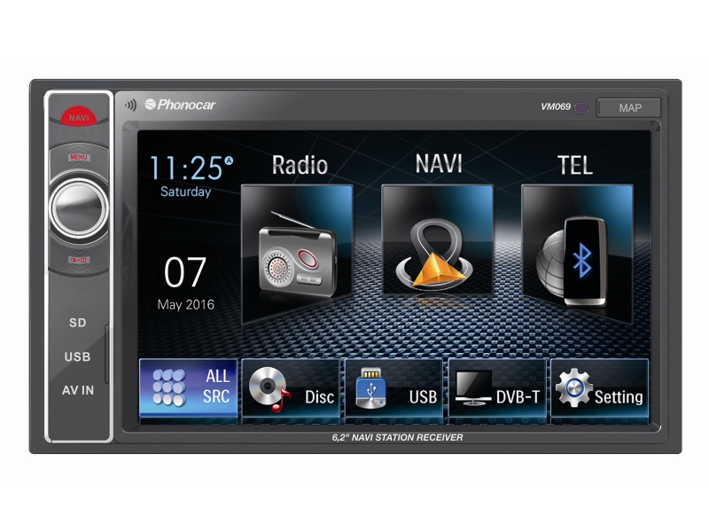 PHONOCAR Radio/navigationssystemkombination vm069