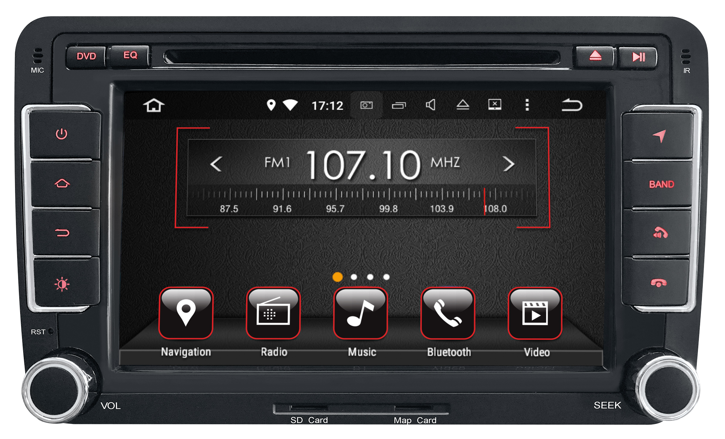 PHONOCAR Radio/navigationssystemkombination vm117
