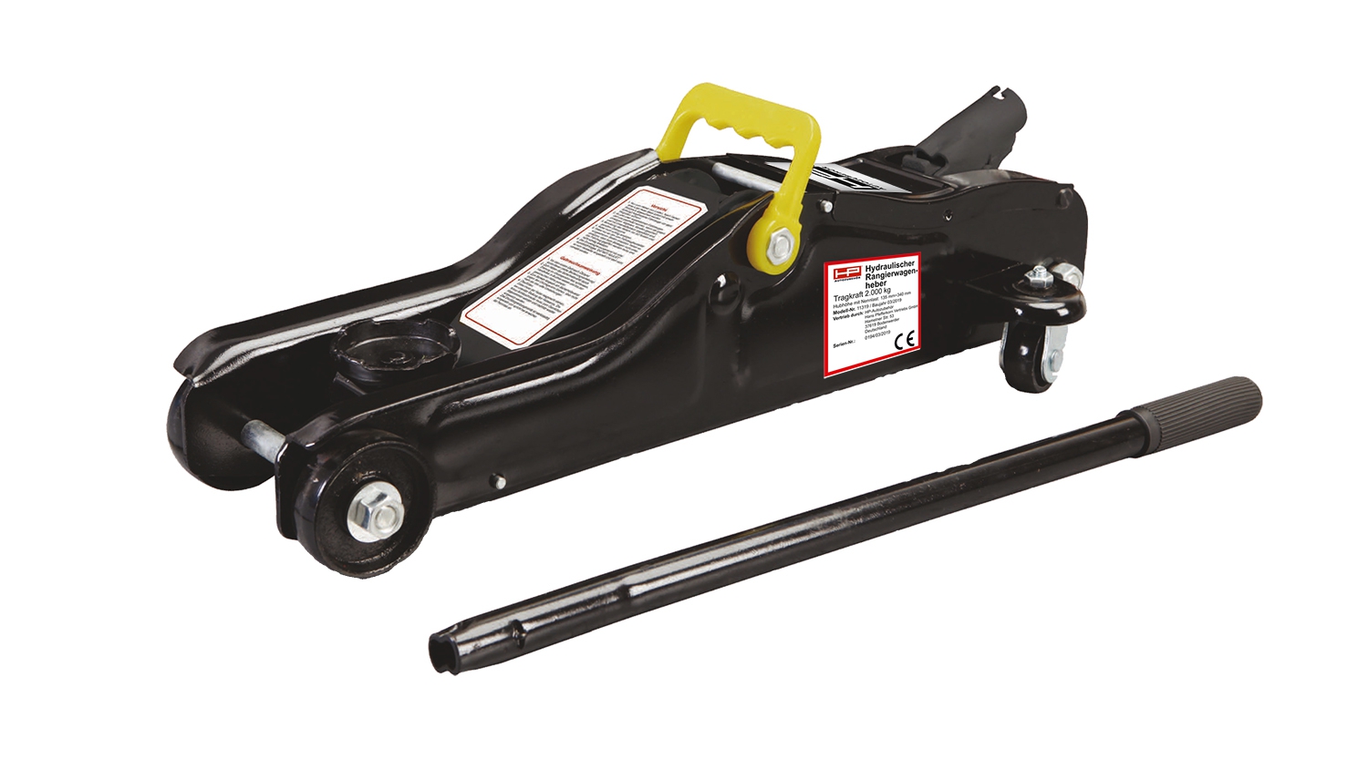 HP Autozubehör Flach-Rangierheber 2t Donkraft 2 t Arbejdshøjde: 85 mm - 33 cm