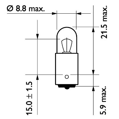 PHILIPS Pære, markerings-/afgrænsningslygte 13929b2 Kuglelampe for VOLVO VOLVO (CHANGAN) DAF IVECO MAN VW MERCEDES-BENZ FORD HYUNDAI