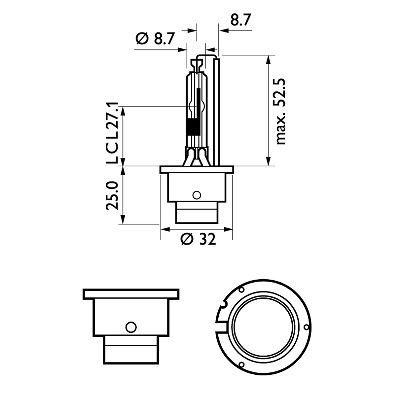 PHILIPS Pære, forlys 85126vis1 for VOLVO MAN CITROËN LEXUS MERCEDES-BENZ RENAULT