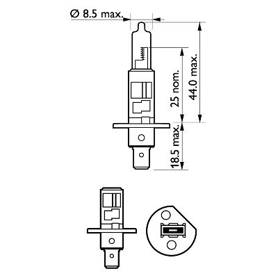 PHILIPS Pære, fjernlys 12258llecos2 for LAND ROVER CITROËN PEUGEOT VOLVO FORD DAF OPEL ABARTH ALFA ROMEO IVECO VAUXHALL BAIC BMW AUDI FORD USA MERCED