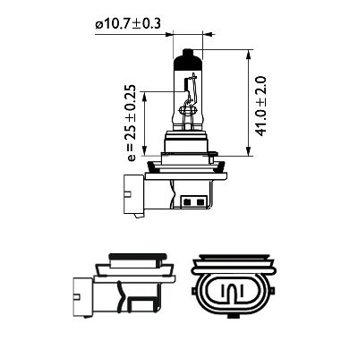 PHILIPS Pære, parkerings-/positionslys 12360c1 for AUDI VAG BMW