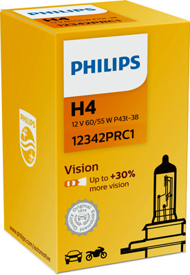 PHILIPS Pære 12342prc1 for VOLVO LAND ROVER CITROËN FORD DAF OPEL FIAT HOLDEN GENERAL MOTORS MERCEDES-BENZ VW AUDI YAMAHA BMW HONDA RENAULT MAN HOLDE