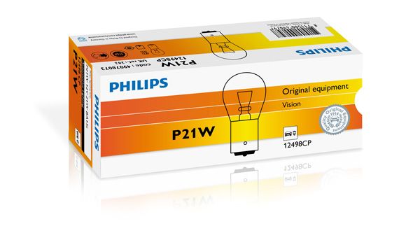 PHILIPS Pære, baklygte 12498cp Kuglelampe for HOBBYCAR CITROËN VOLVO FORD DAF VAUXHALL BMW (BRILLIANCE) HOLDEN IVECO FORD USA OPEL MERCEDES-BENZ YAMA