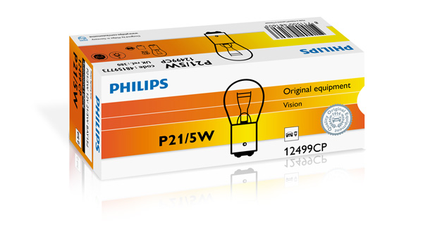PHILIPS Pære, baklygte 12499cp Kuglelampe for LAND ROVER CITROËN VOLVO DAF HOLDEN FREIGHTLINER FIAT IVECO ALFA ROMEO VAUXHALL VW AUDI (FAW) BMW HOBBY