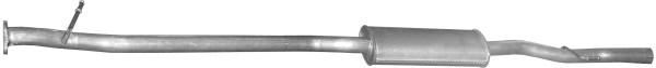 POLMO Midterste lyddæmper 15.19 midten for NISSAN