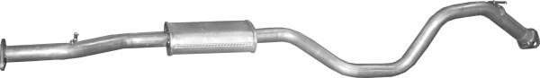 POLMO Midterste lyddæmper 15.63 midten for NISSAN