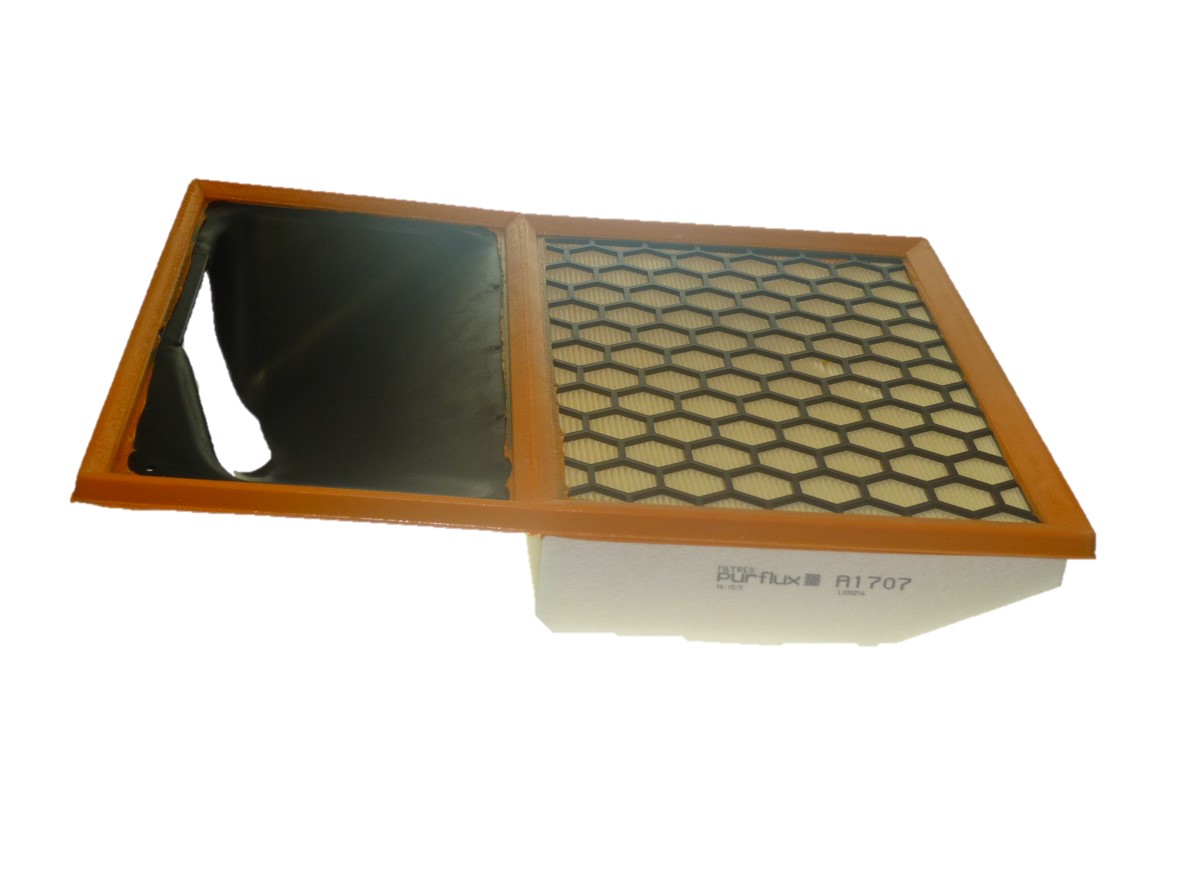 PURFLUX Luftfilter a1707 Filterindsats height_mm_209|Højde [mm]|61 length_mm_203|Længde [mm]|400 width_mm_206|Bredde [mm]|318 61mm for IVECO