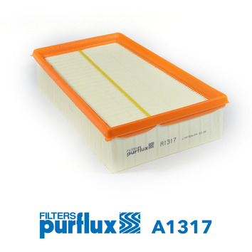 PURFLUX Luftfilter a1317 Filterindsats height_mm_209|Højde [mm]|58 length_mm_203|Længde [mm]|235 width_mm_206|Bredde [mm]|165 diameter_3_mm_343|Diamet