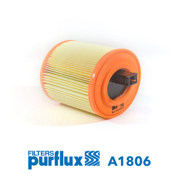 PURFLUX Luftfilter a1806 Filterindsats height_mm_209|Højde [mm]|172 outer_diameter_mm_497|Yderdiameter [mm]|140 inner_diameter_mm_496|Indvendig diamet