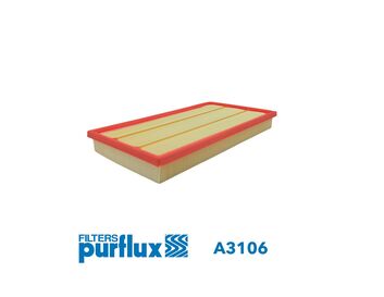 PURFLUX Luftfilter a3106 Filterindsats height_mm_209|Højde [mm]|47 length_mm_203|Længde [mm]|421 width_mm_206|Bredde [mm]|225 47mm for MERCEDES-BENZ