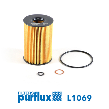 PURFLUX Oliefilter l1069 Filterindsats height_mm_209|Højde [mm]|110 outer_diameter_mm_497|Yderdiameter [mm]|75 inner_diameter_mm_496|Indvendig diamete