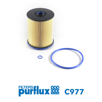 PURFLUX Brændstof-filter C977 Filterindsats height_mm_209|Højde [mm]|116 outer_diameter_mm_497|Yderdiameter [mm]|90 inner_diameter_mm_496|Indvendig di
