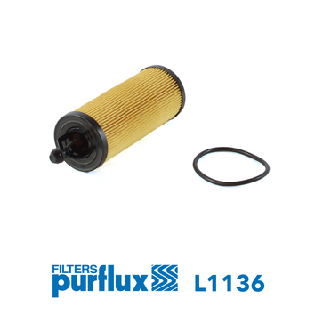 PURFLUX Oliefilter l1136 Filterindsats height_mm_209|Højde [mm]|157 outer_diameter_mm_497|Yderdiameter [mm]|51 inner_diameter_mm_496|Indvendig diamete