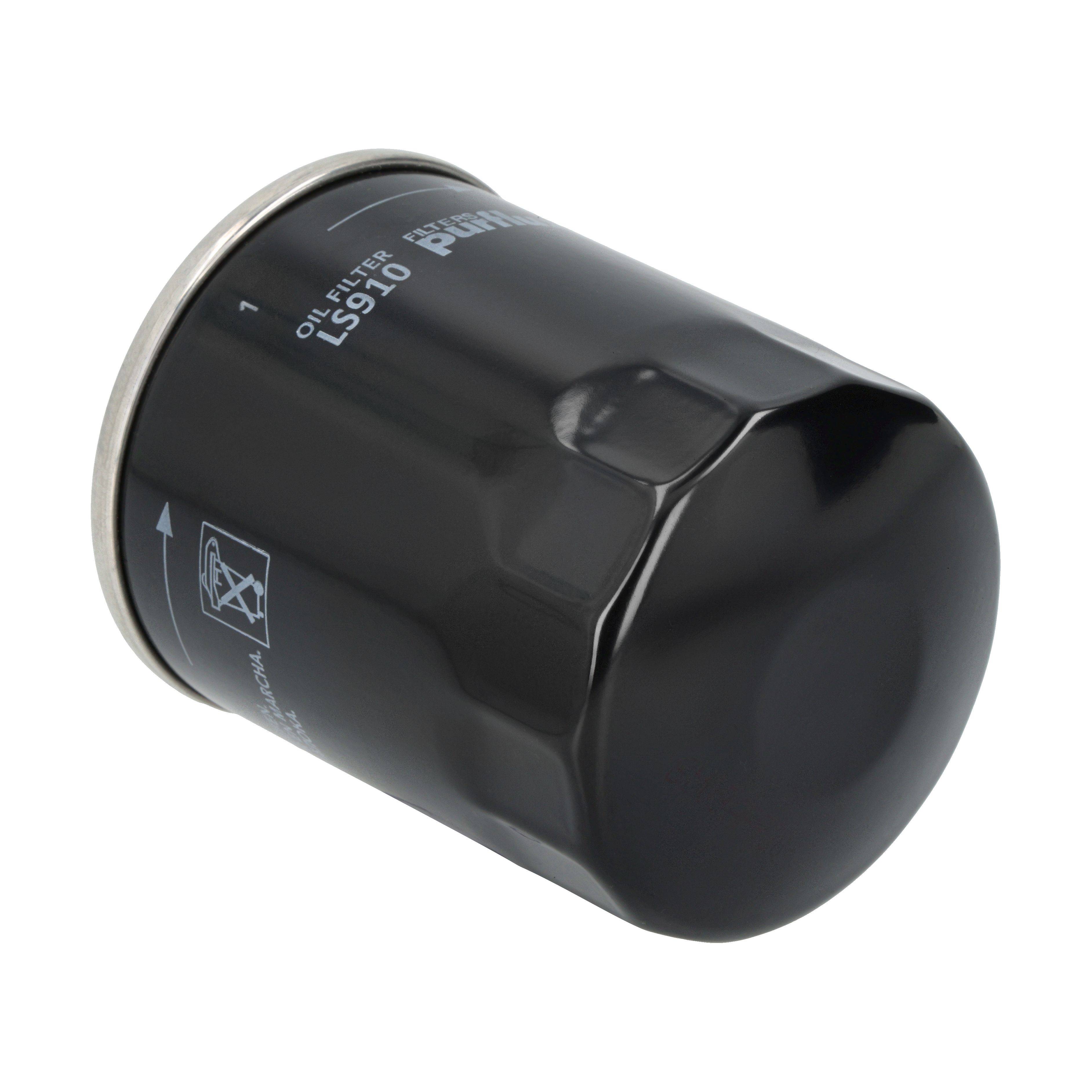 PURFLUX Oliefilter ls910 Påskruet 90mm for OPEL GENERAL MOTORS FORD LANCIA FIAT VAUXHALL HYUNDAI MITSUBISHI GENERIC