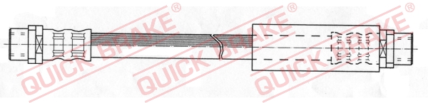QUICK BRAKE Bremseslange 22307 for AUDI