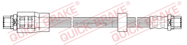 QUICK BRAKE Bremseslange 22413 for SEAT