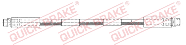 QUICK BRAKE Bremseslange 22914 for AUDI