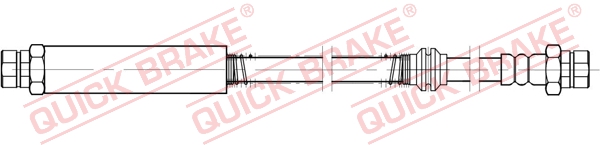 QUICK BRAKE Bremseslange 22934 for VW