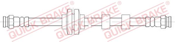 QUICK BRAKE Bremseslange 22939 for VAUXHALL
