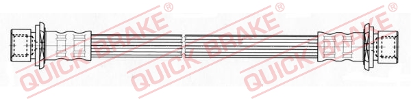 QUICK BRAKE Bremseslange 25025 for PEUGEOT TOYOTA