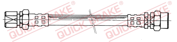 QUICK BRAKE Bremseslange 26001 for VAUXHALL