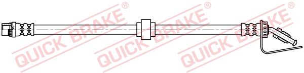 QUICK BRAKE Bremseslange 32124 for VAUXHALL RENAULT