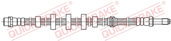 QUICK BRAKE Bremseslange 32208 for AUDI