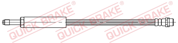 QUICK BRAKE Bremseslange 32347 for MERCEDES-BENZ
