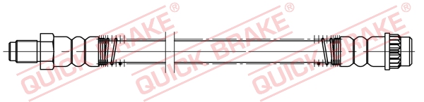 QUICK BRAKE Bremseslange 32513 for VAUXHALL NISSAN RENAULT