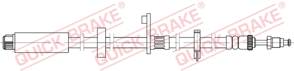 QUICK BRAKE Bremseslange 32824 for PEUGEOT TOYOTA
