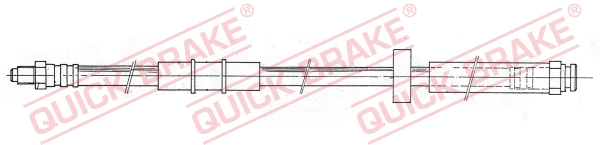 QUICK BRAKE Bremseslange 32917 for PEUGEOT FIAT