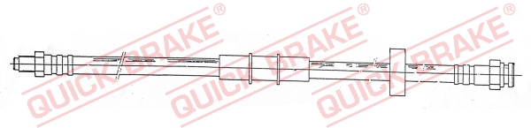 QUICK BRAKE Bremseslange 32918 for FIAT SEAT