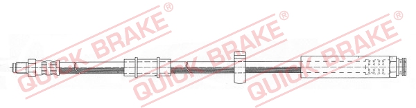 QUICK BRAKE Bremseslange 32961 for PEUGEOT FIAT