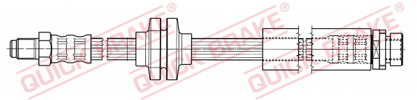 QUICK BRAKE Bremseslange 35902 for VOLVO