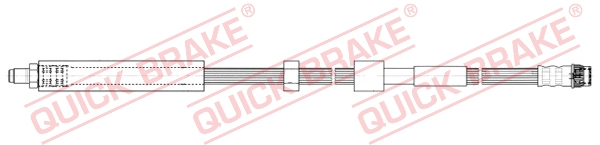 QUICK BRAKE Bremseslange 35908 for PEUGEOT