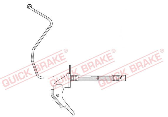 QUICK BRAKE Bremseslange 35913 for VAUXHALL