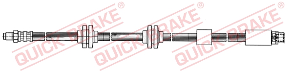 QUICK BRAKE Bremseslange 35917 for BMW